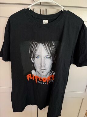 Keith Urban Ripcord Tour 2016 Graphic Band Tee XL Gildan Black Concert Shirt 🎸🤠